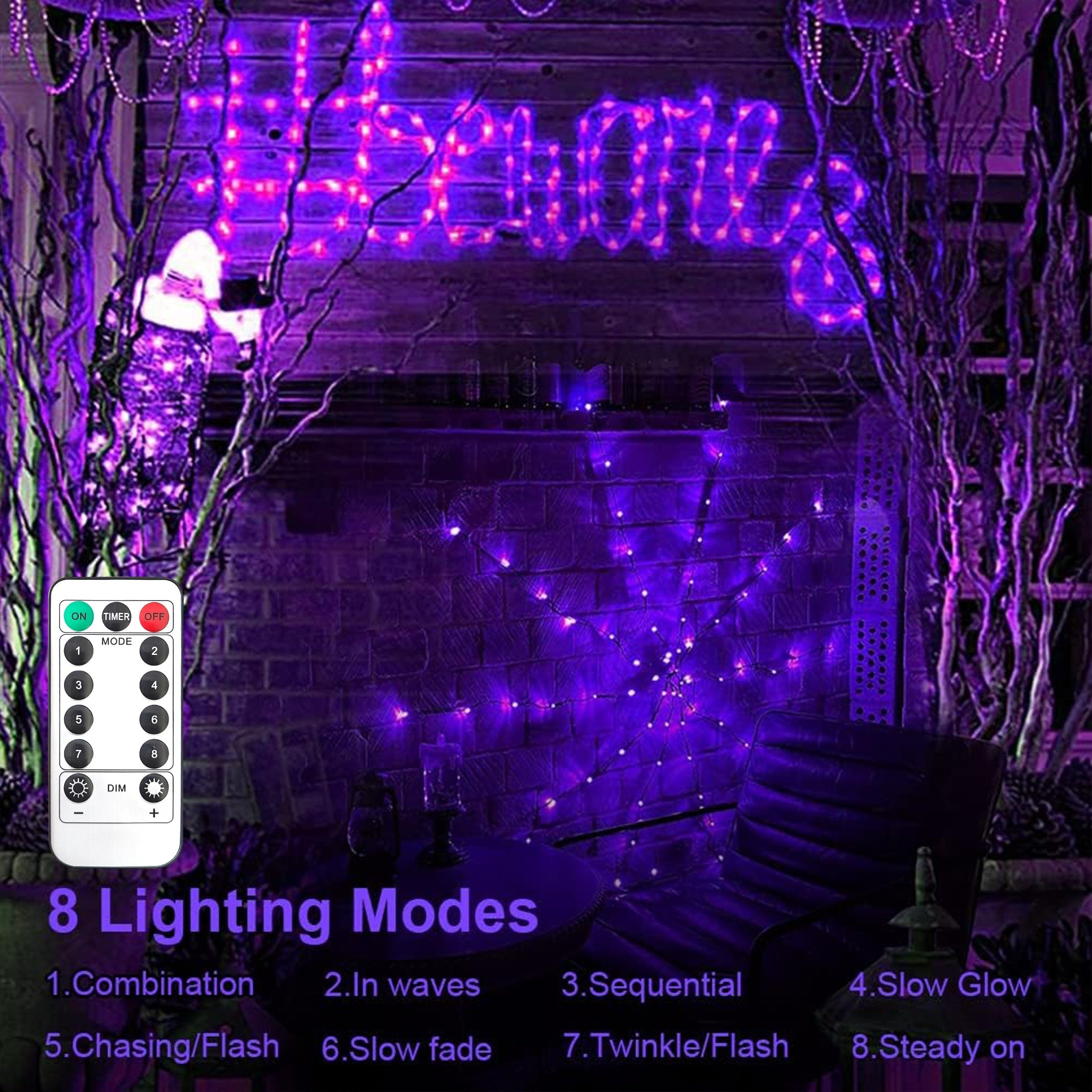 Halloween Spider Web Lights