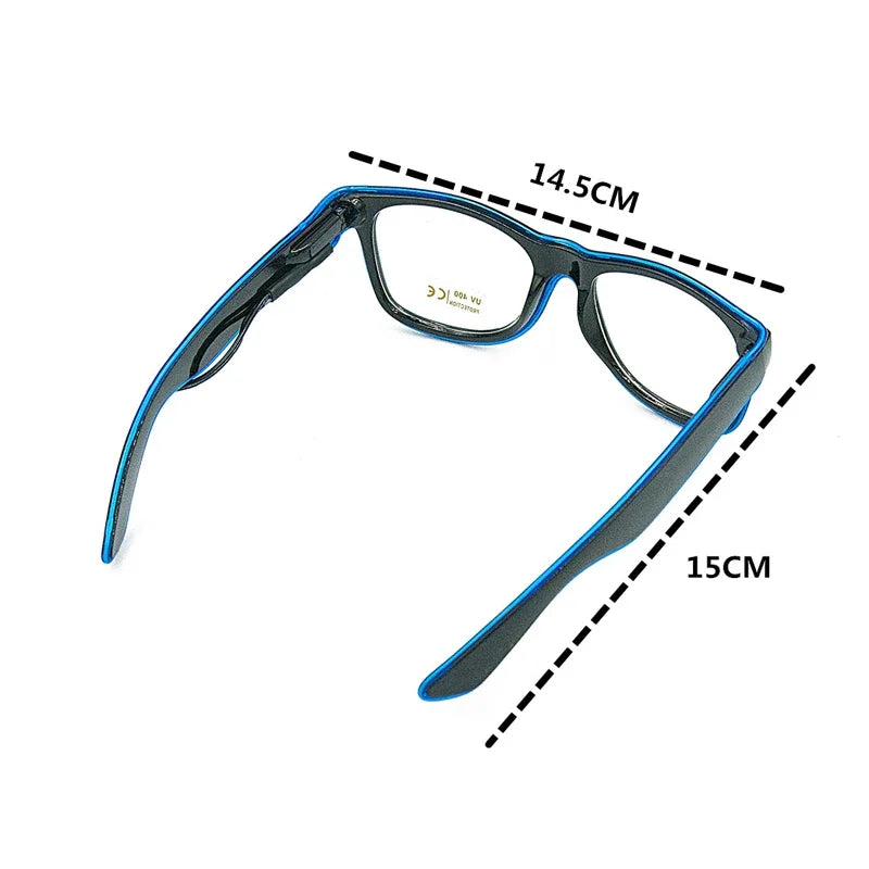 1PC Flashing EL Wire Led Glasses Luminous
