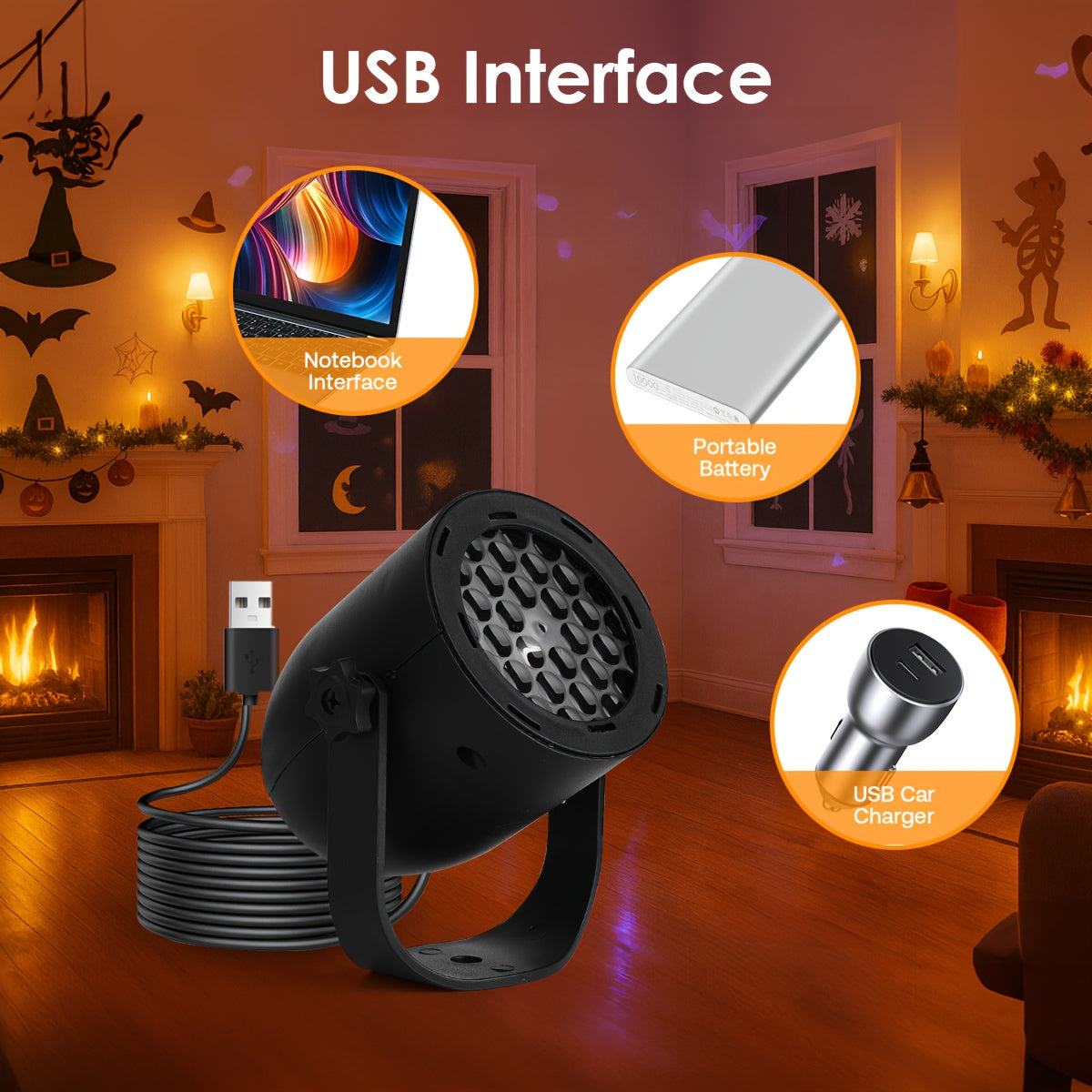 HOTU Halloween Christmas Projector Lights