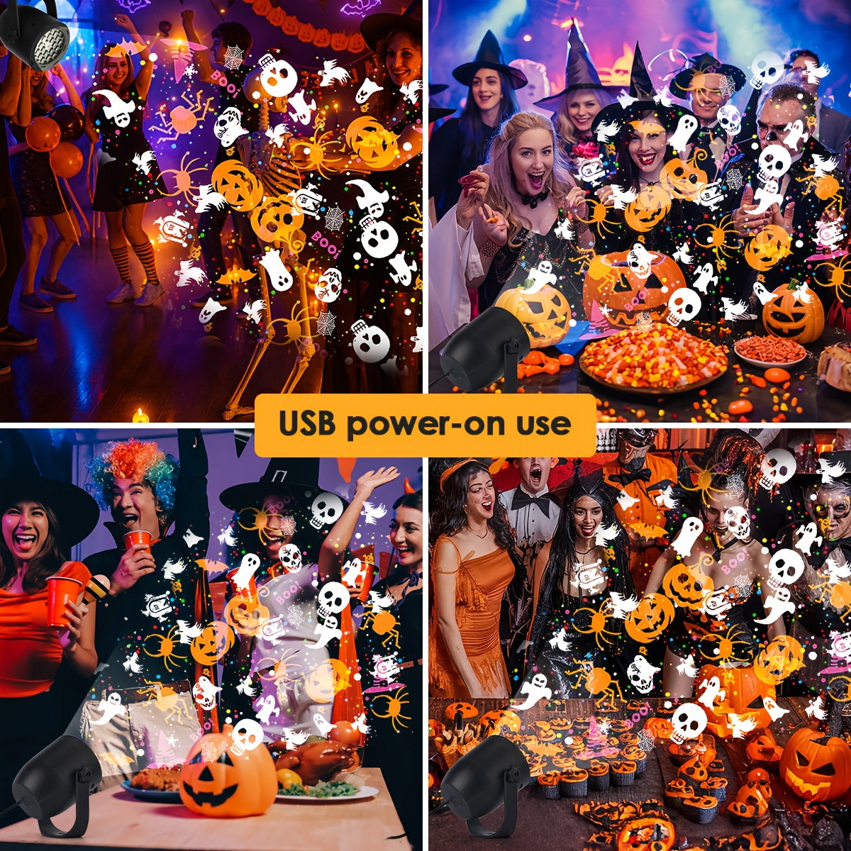 HOTU Halloween Christmas Projector Lights