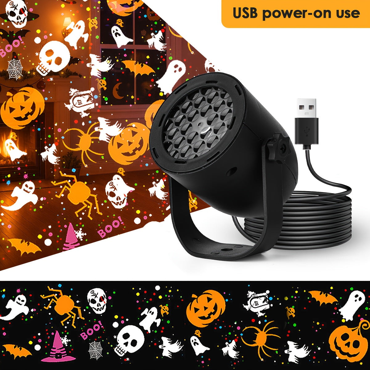 HOTU Halloween Christmas Projector Lights