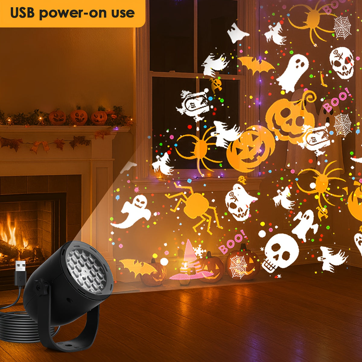 HOTU Halloween Christmas Projector Lights