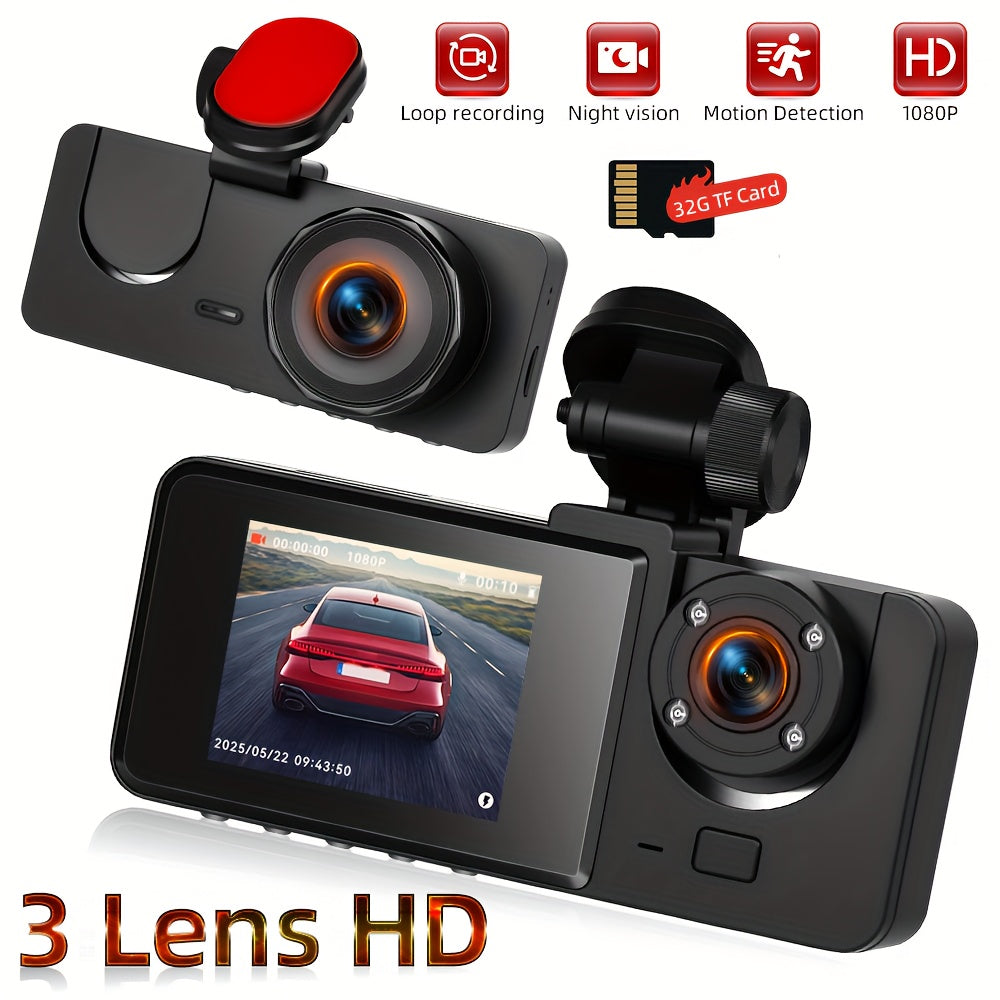 Dash Cam For Cars, Front And Inside