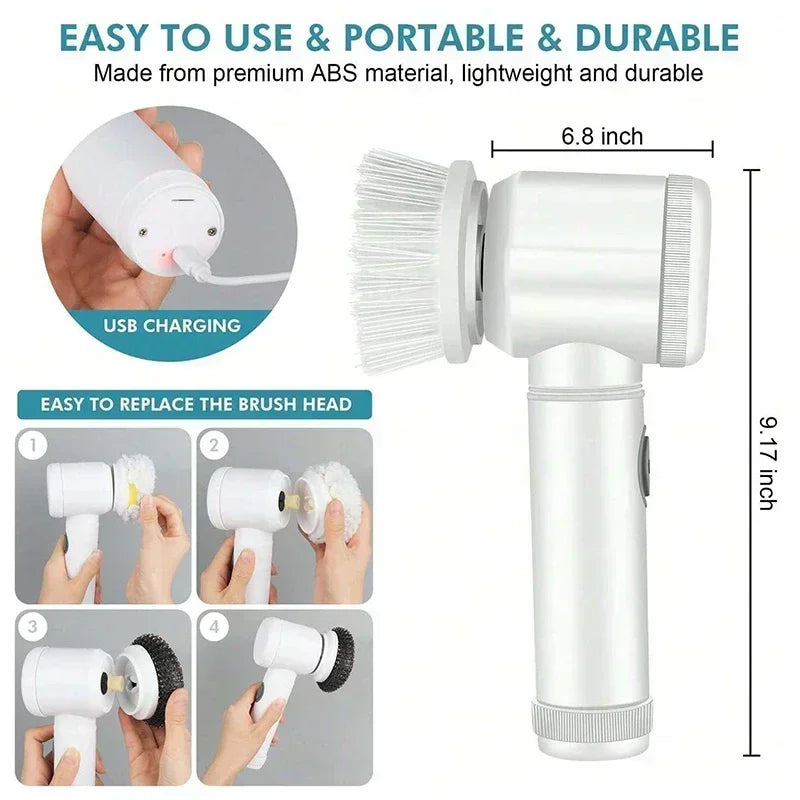 Electric Rotary Scrubber Cleaning Brush