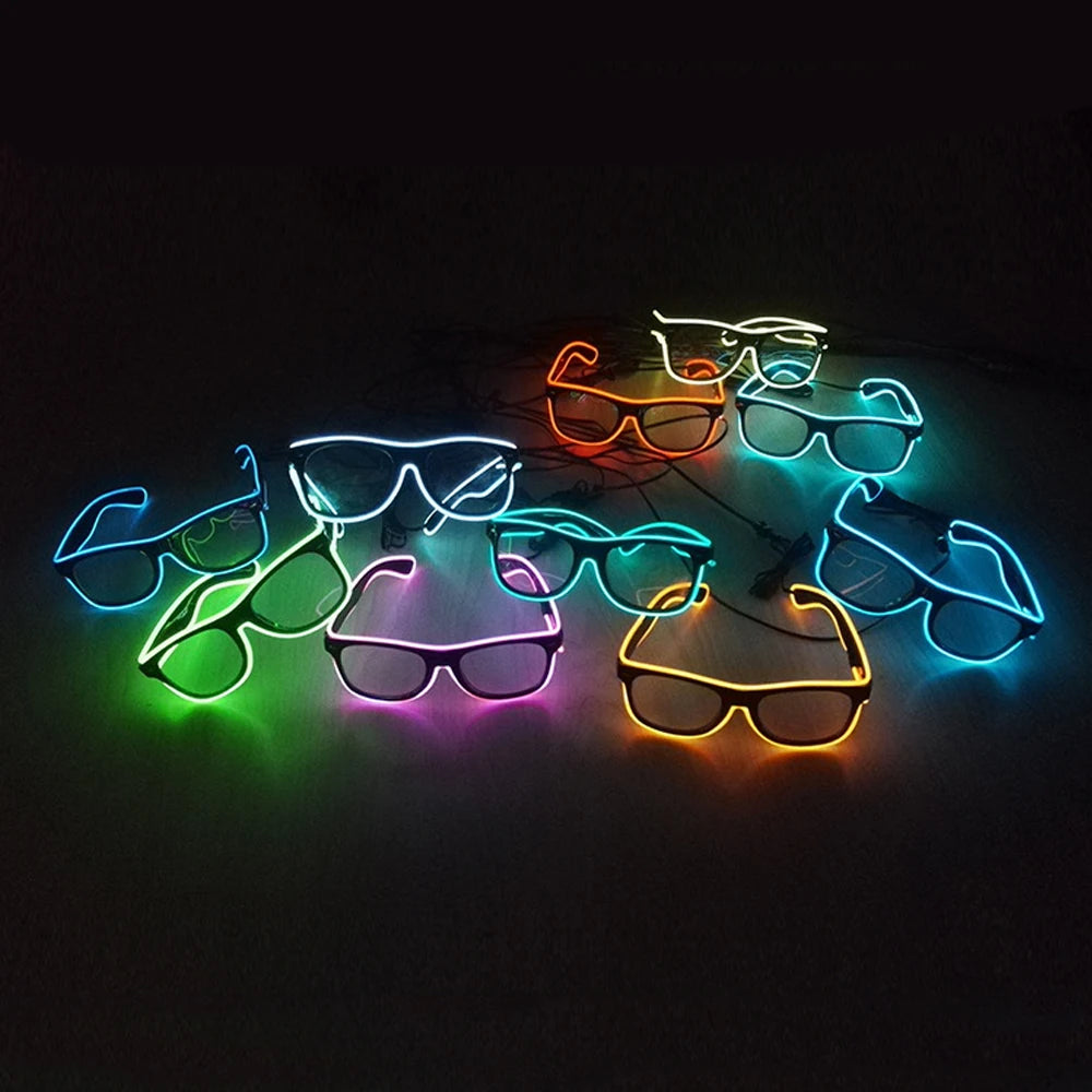 1PC Flashing EL Wire Led Glasses Luminous